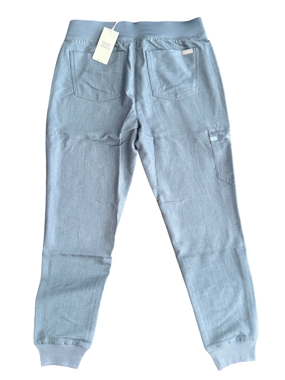 FIGS Women’s in Denim Scrub Set V-neck Top Size S, Joggers Size S New With Tags - Picture 6 of 8